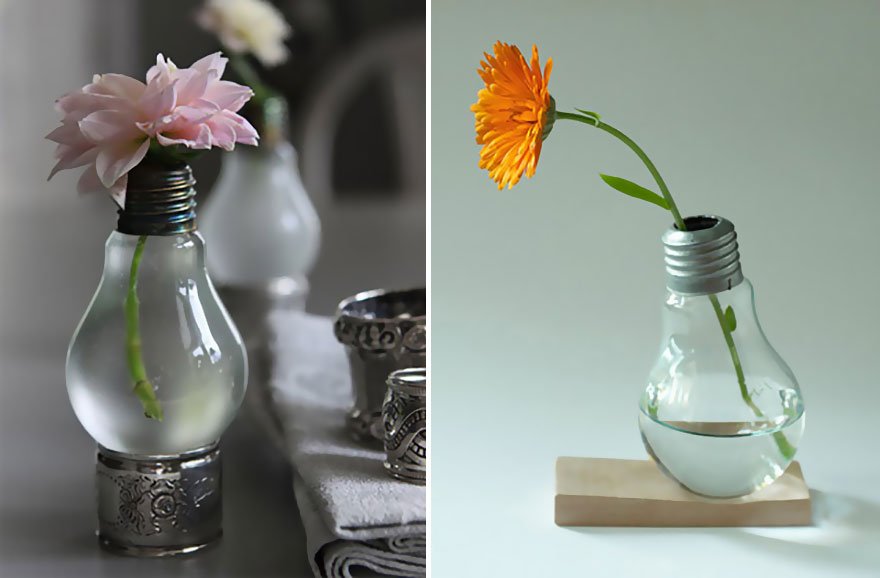 19+ Awesome DIY Ideas For Recycling Old Light Bulbs - Small Joys