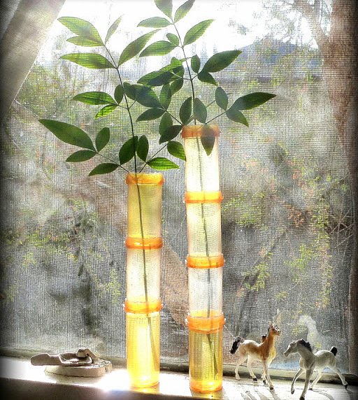 pill-bottle-bamboo-vase