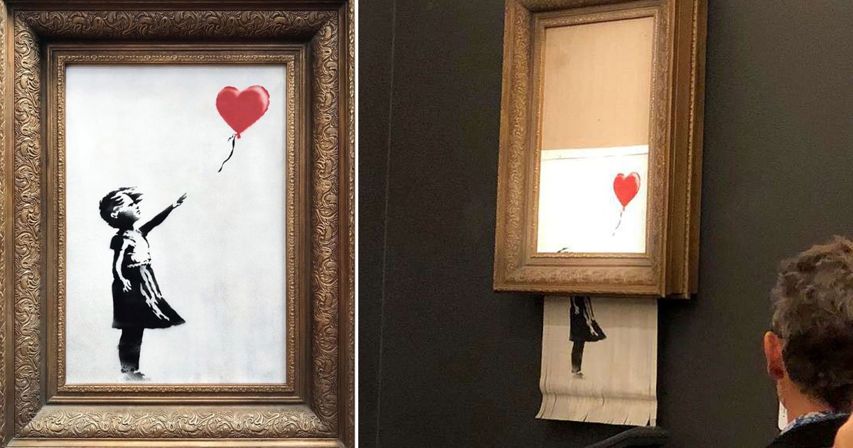 bensky.jpg?resize=412,275 - Banksy revela como construiu dispositivo de autodestruição dentro de sua peça icônica para impedir de vende-la em leilão
