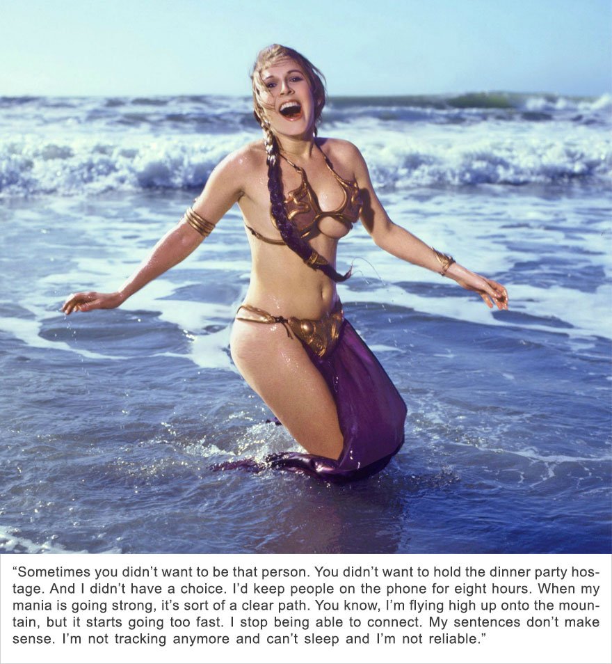 Carrie Fisher, trouble bipolaire de type I