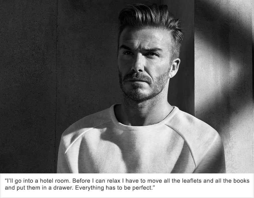 David Beckham, trouble obsessionnel compulsif (TOC)