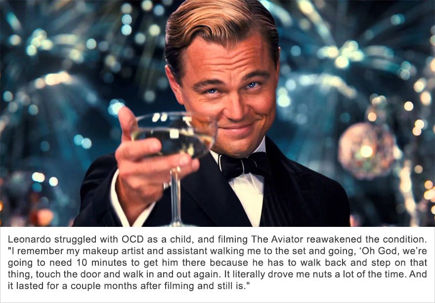 Leonardo DiCaprio, trouble obsessionnel-compulsif (TOC)
