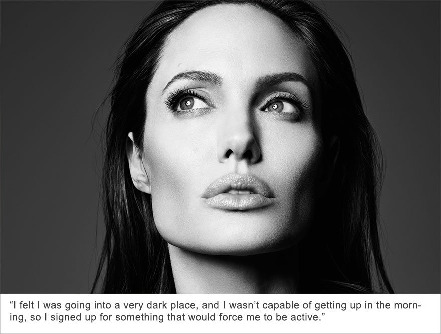 Angelina Jolie, Dépression