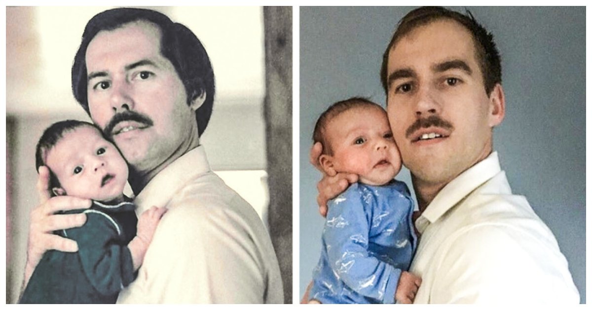 Сходство отца и сына по фото