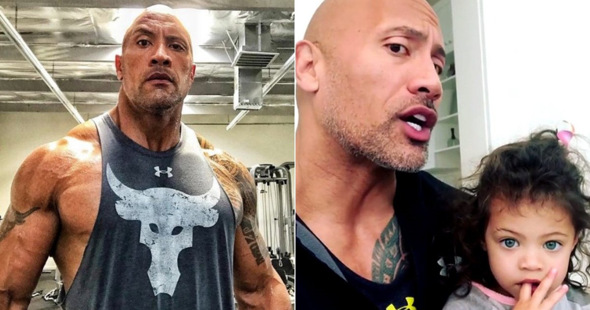 johnson7.png?resize=412,232 - Dwayne Johnson Delayed Work To Let His Daughter Paint His Nails