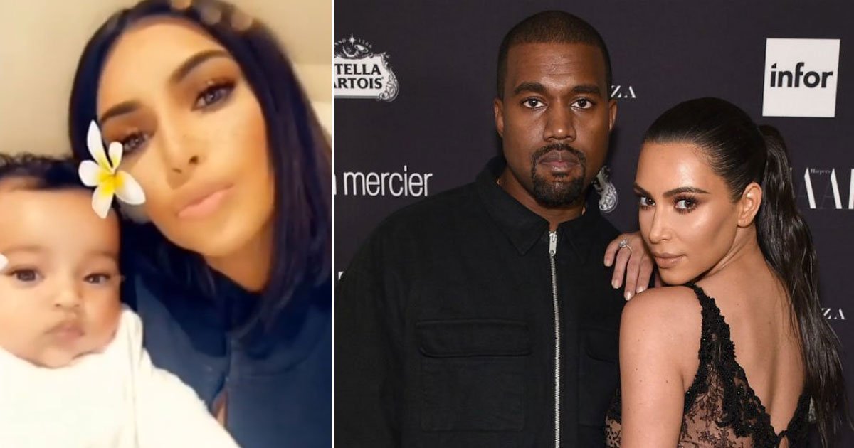 kim kanye chicago.jpg?resize=412,275 - Kim Kardashian sente que Chicago é sua gêmea e revela que Kanye deu cheque de U$ 1 milhão para não posar para marca rival durante um podcast