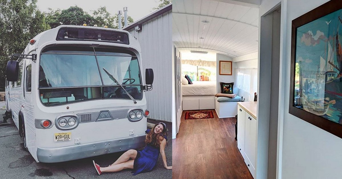 mainphoto bus.jpg?resize=412,232 - [Photos] Elle transforme un vieux bus en une incroyable maison.
