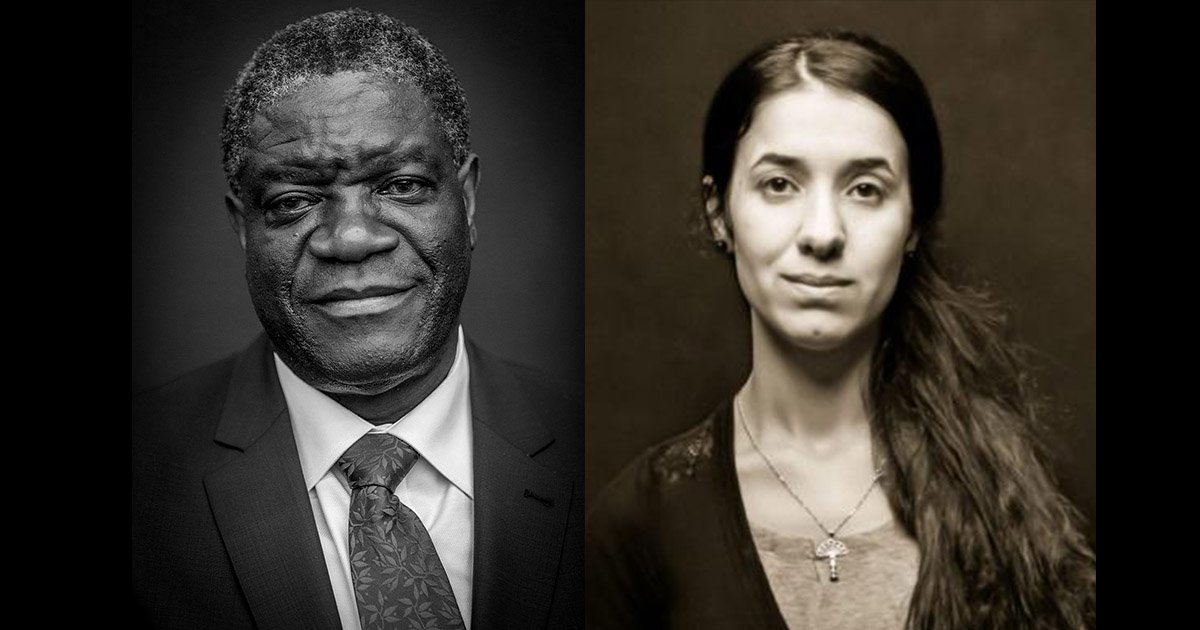 mainphoto nobel.jpg?resize=1200,630 - Qui sont Denis Mukwege et Nadia Murat, les deux lauréats du prix Nobel de la paix 2018?