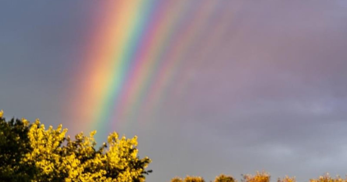 rainbow3.png?resize=1200,630 - Une photo exceptionnellement rare de CINQ "arcs-en-ciel surnuméraires" prise dans le New Jersey