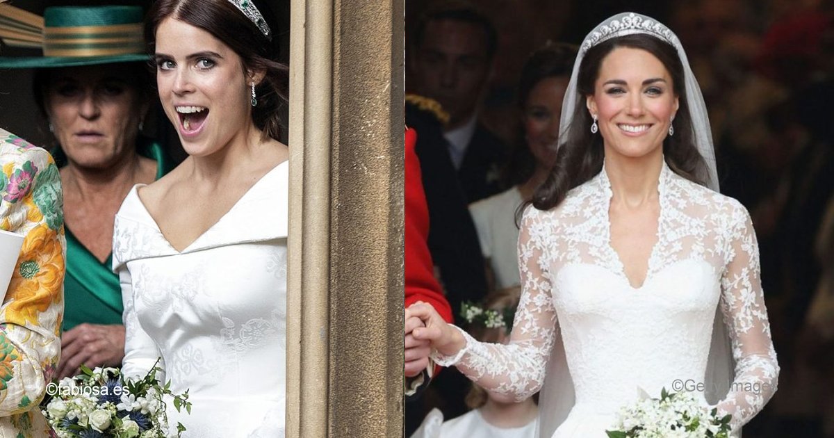 sin titulo 1 45.jpg?resize=1200,630 - Los vestidos de novia de Eugenia, Kate y Meghan tienen un gran parecido: ¿Cuál es más elegante?
