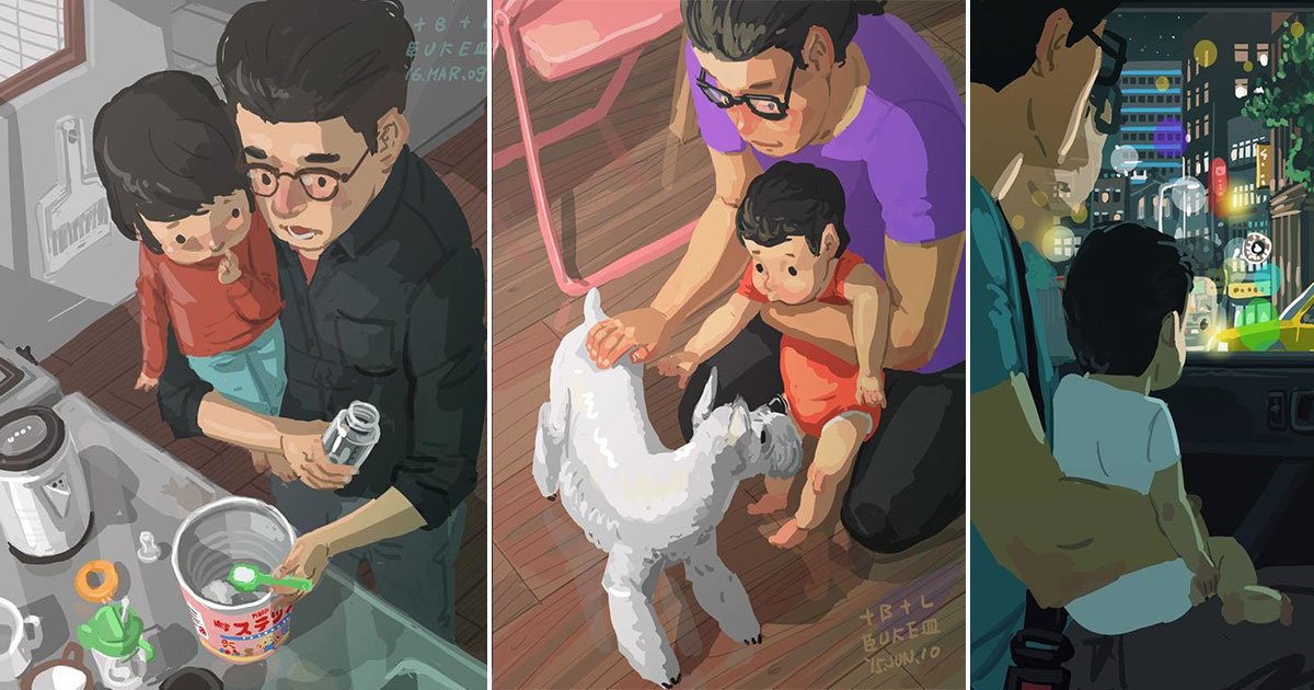 untitled 1 42.jpg?resize=1200,630 - Un artiste de Taiwan illustre sa vie quotidienne avec son fils nouveau-né et ses dessins sont adorables !