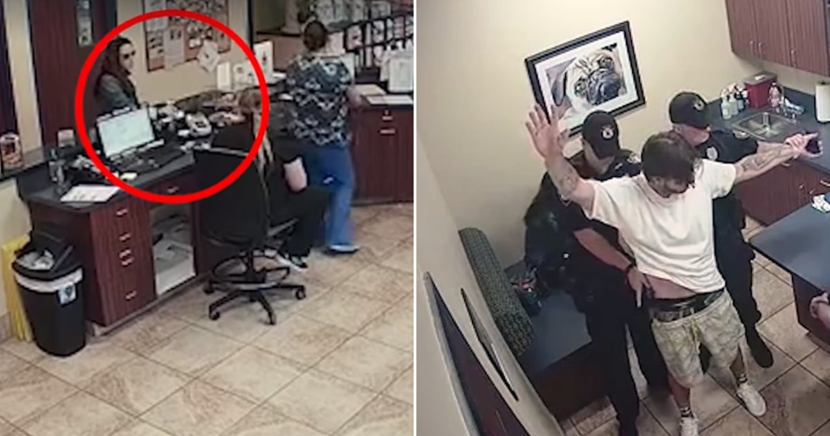 vet4.png?resize=412,232 - Shaking Woman Secretly Gives A Note To Vet, Then Staff Immediately Calls The Police