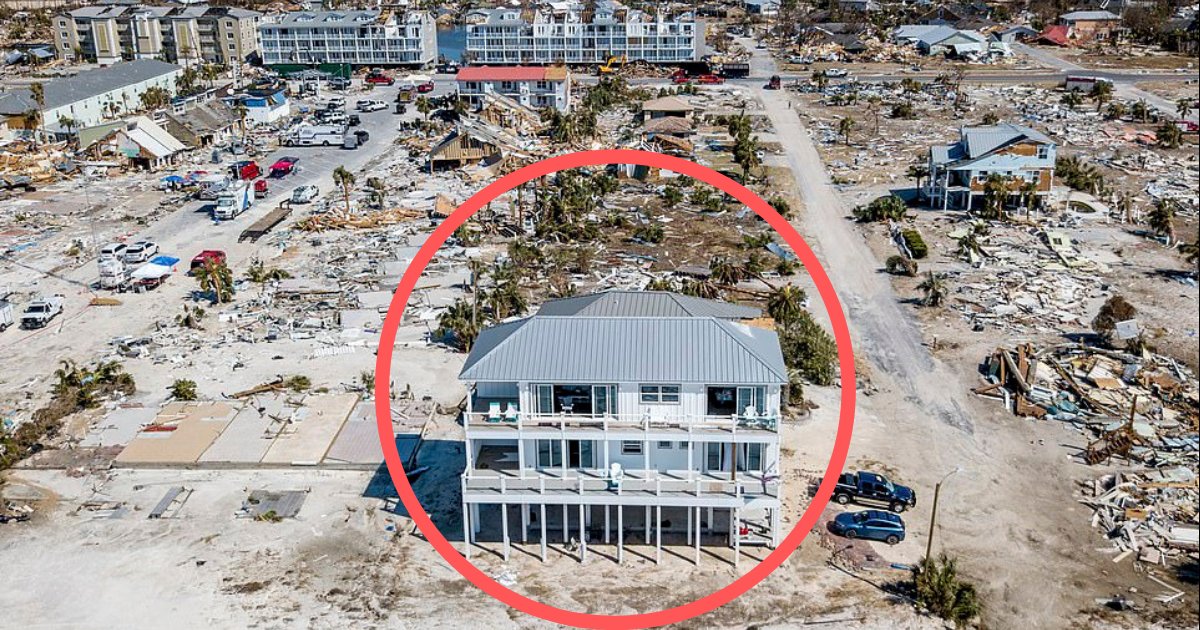 yogesh4 9.png?resize=1200,630 - Après l'ouragan Michael, cette maison se tient toujours sur la plage en Floride