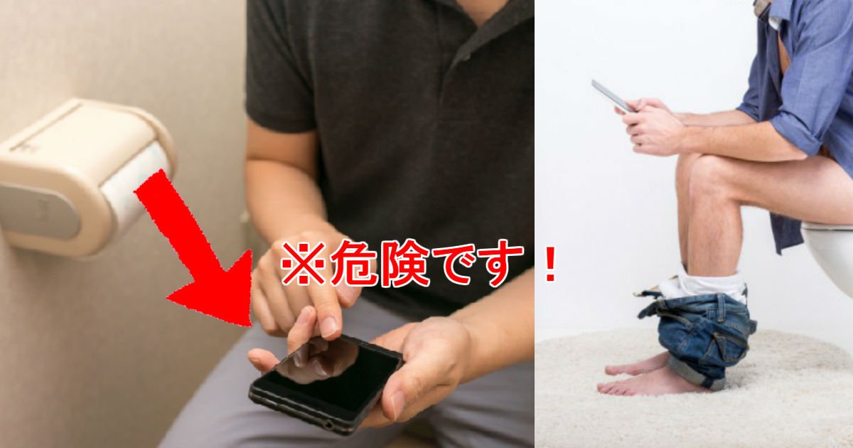 1 214.jpg?resize=412,232 - 【知らなかった!】トイレに座ってスマホゲームをするのは体に有害だった？