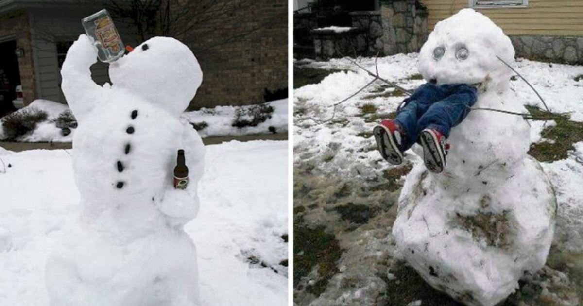 15 18.jpg?resize=412,275 - 15 Hilariously Creative Snowmen That Will Take Winter To The Next Level. #7 Made My Day.