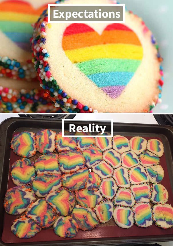Rainbow Heart Cookies Surprise