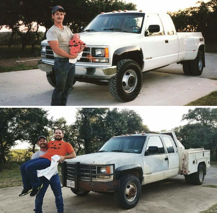  My Dad And Brother Recreated This Photo 26 Years Later