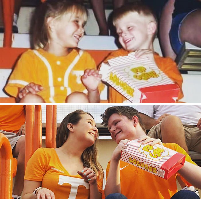 I Recreated A Photo With My Sister 16 Years Apart