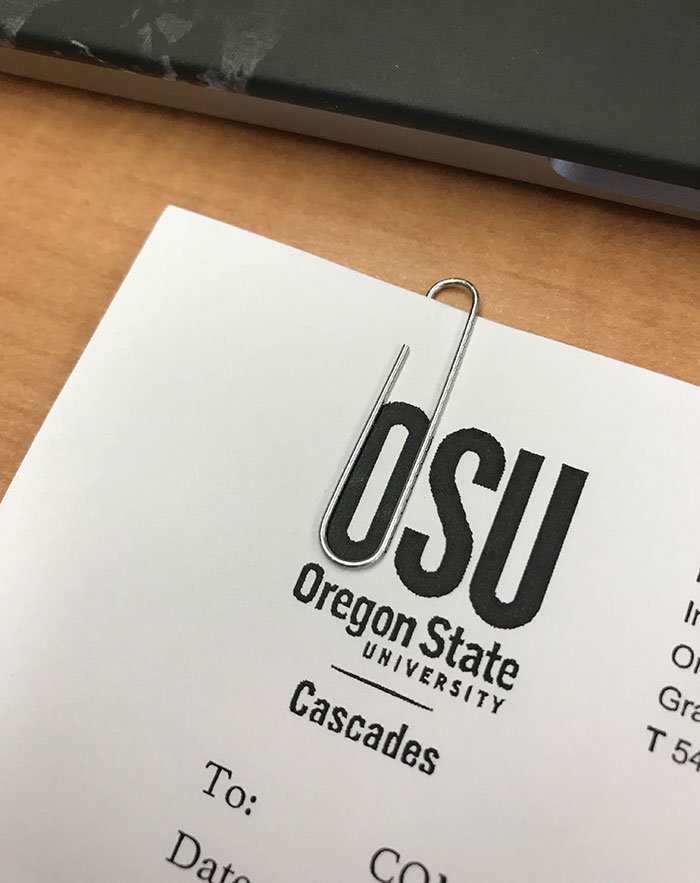 Paperclip Perfectly Loops Around The âOâ On My Paper