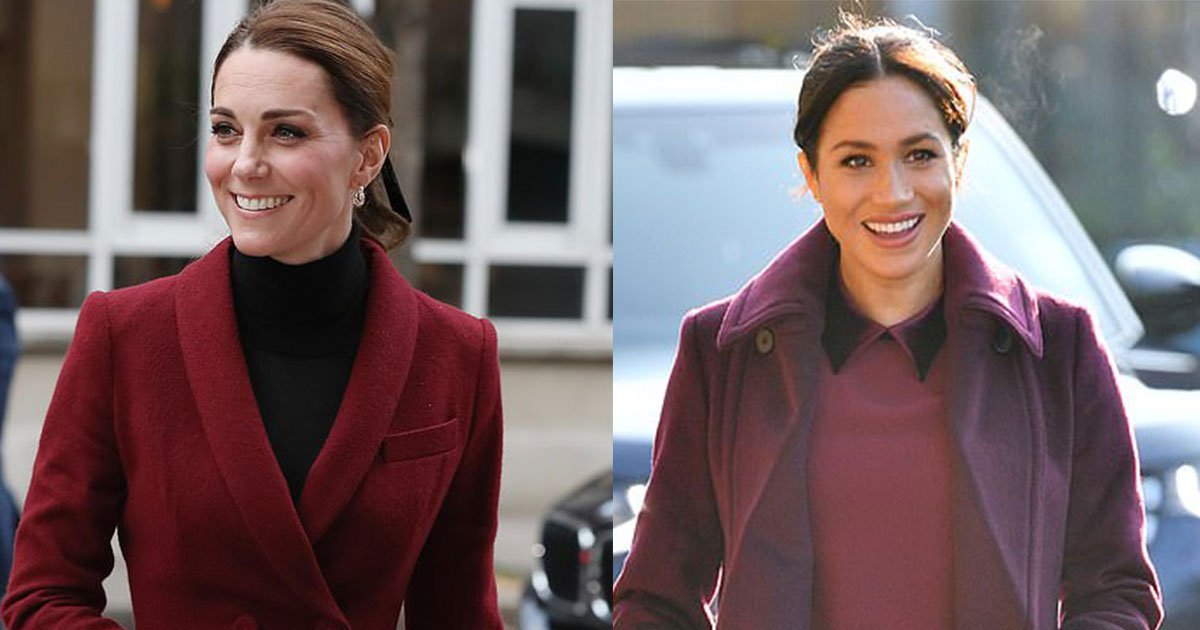 kate and meghan wore a dress in a very similar colour on the same day as they carried out separate engagements in london.jpg?resize=412,232 - Kate et Meghan portaient une robe de couleur très semblable le même jour à Londres