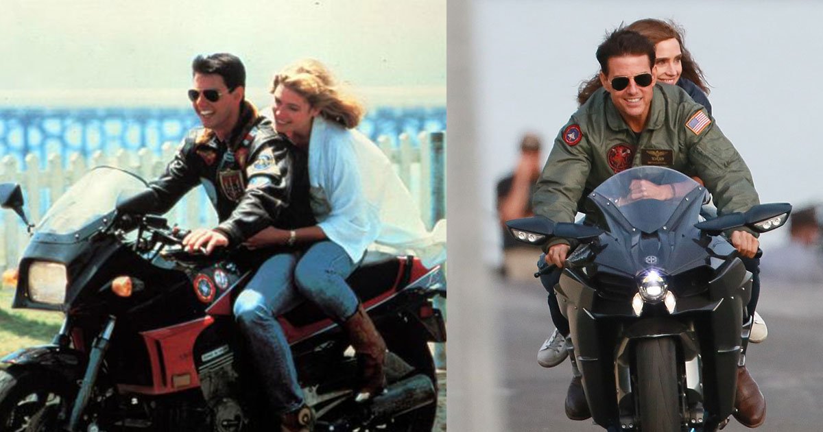 tom cruise recreates iconic top gun motorbike scene with jennifer connelly.jpg?resize=1200,630 - Tom Cruise recrée la scène emblématique de la moto de 'Top Gun' avec Jennifer Connelly