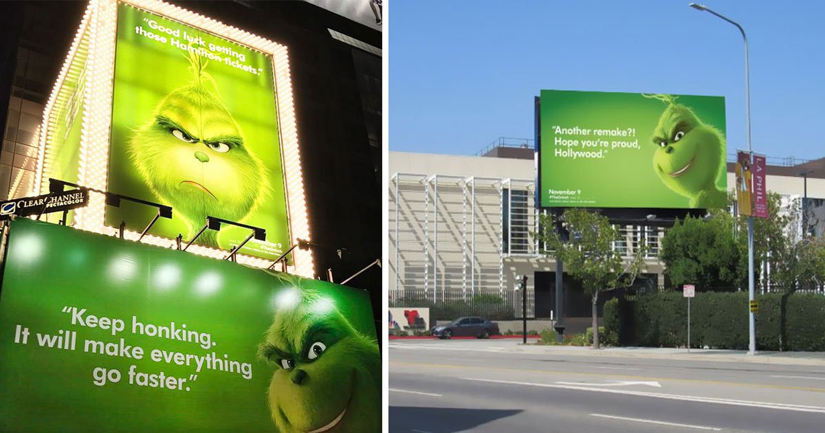 untitled 1 55.jpg?resize=1200,630 - La campagne d'affichage pour promouvoir le film "Le Grinch" est trop cool !