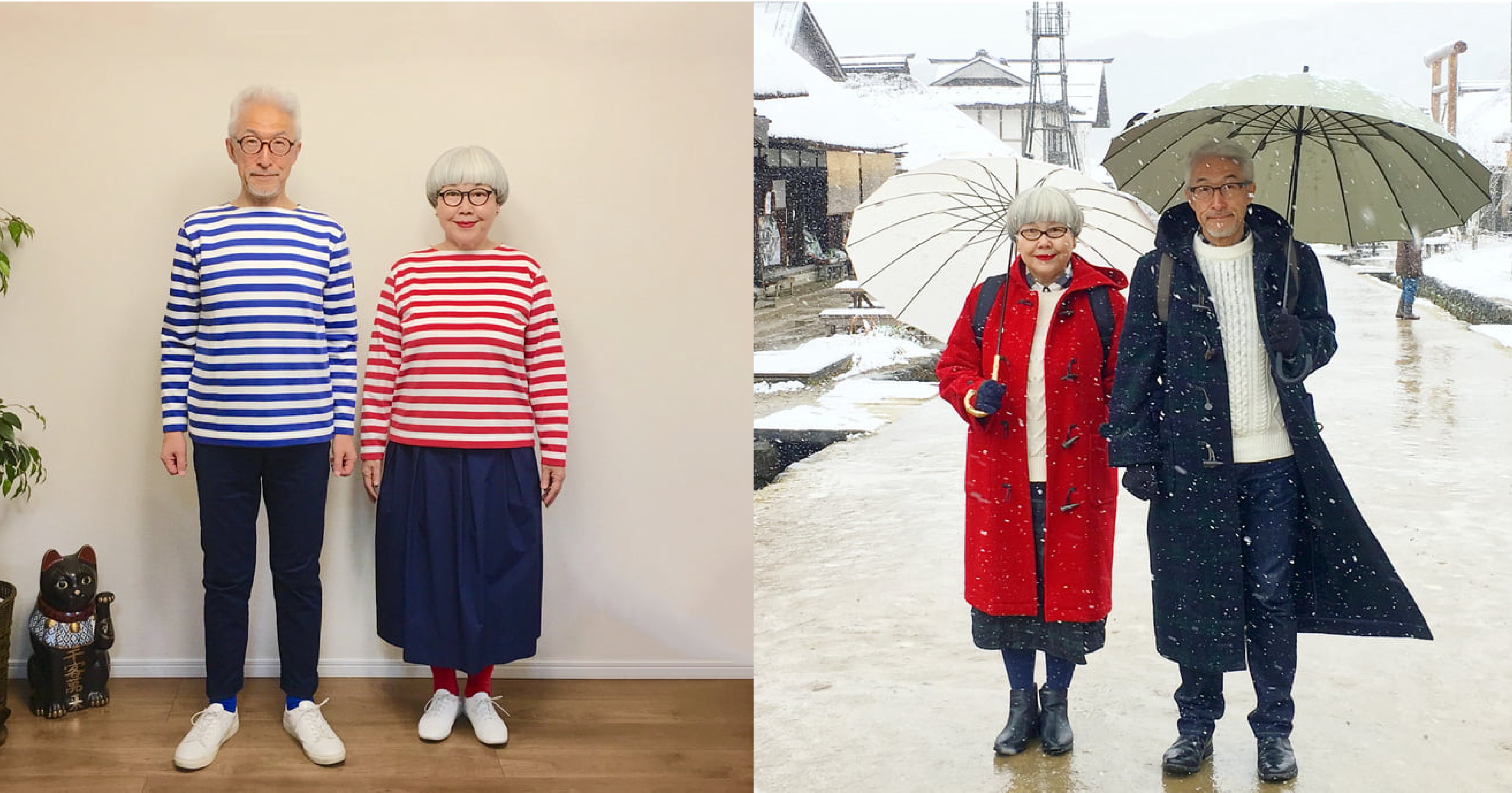 vonvone5b081e99da2 01 8.png?resize=1200,630 - 60歲日本老夫妻分享每日「爺奶情侶」穿搭，結婚38年還是跟初戀一樣甜！