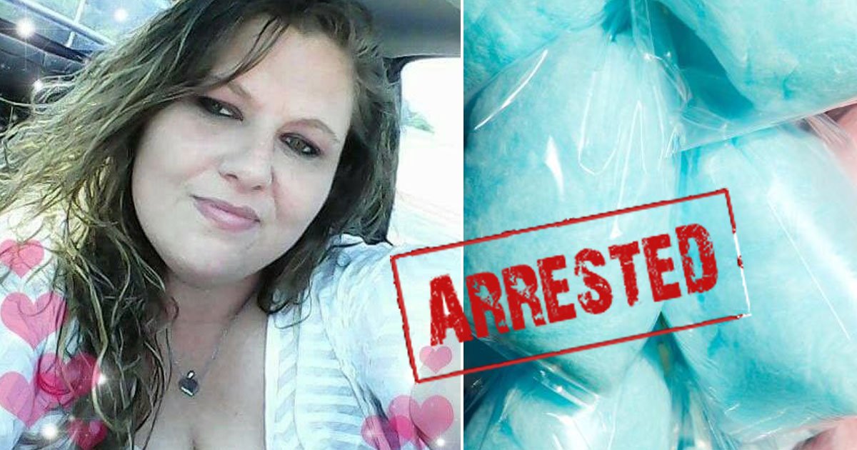 woman cotton candy meth.jpg?resize=1200,630 - Une femme a passé trois mois en prison après que des policiers eurent confondu sa barbe à papa avec de la méthamphétamine