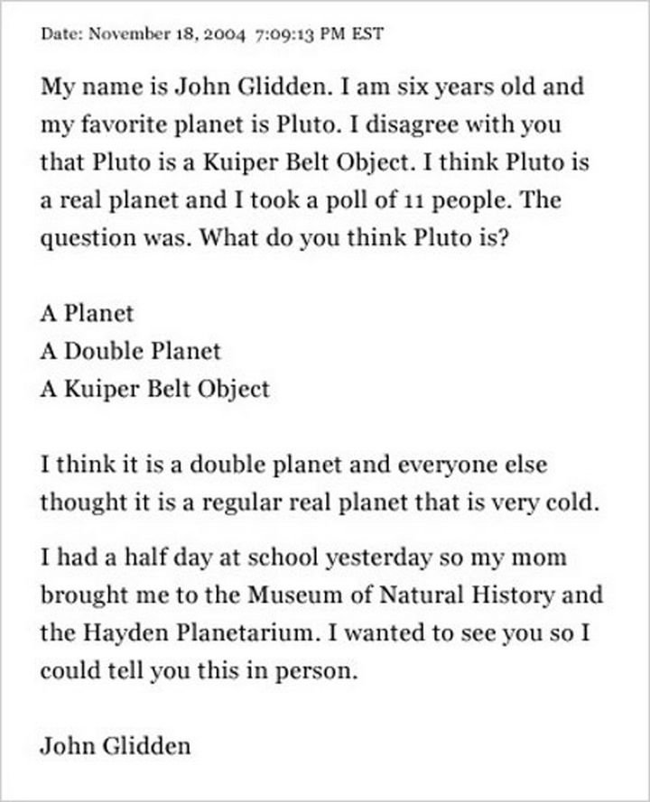 19 Clever Kids - I think this kid knows more about Pluto than his teacher.