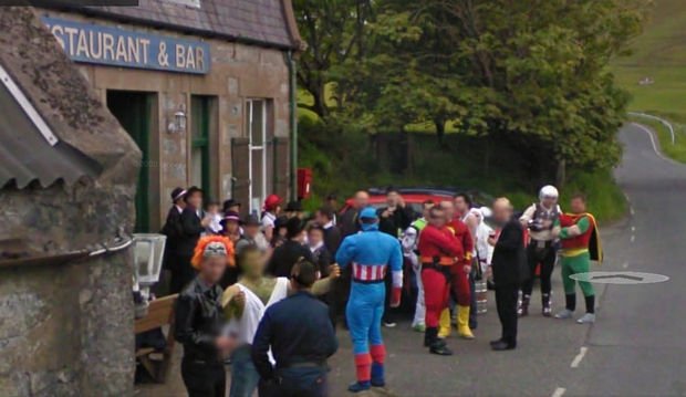 25 Weird Things Found on Google Maps - Is there superhero convention I don