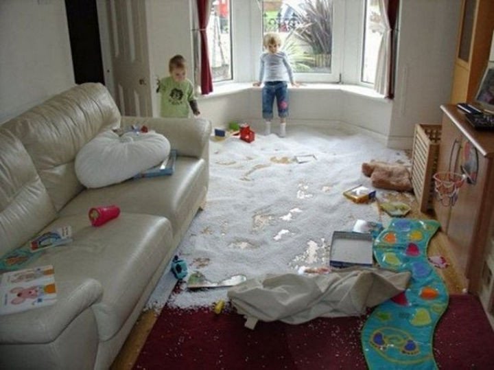 33 Reasons to Be Happy If You Are Not a Parent - Tidying up the living room before guests come over will only take minutes.