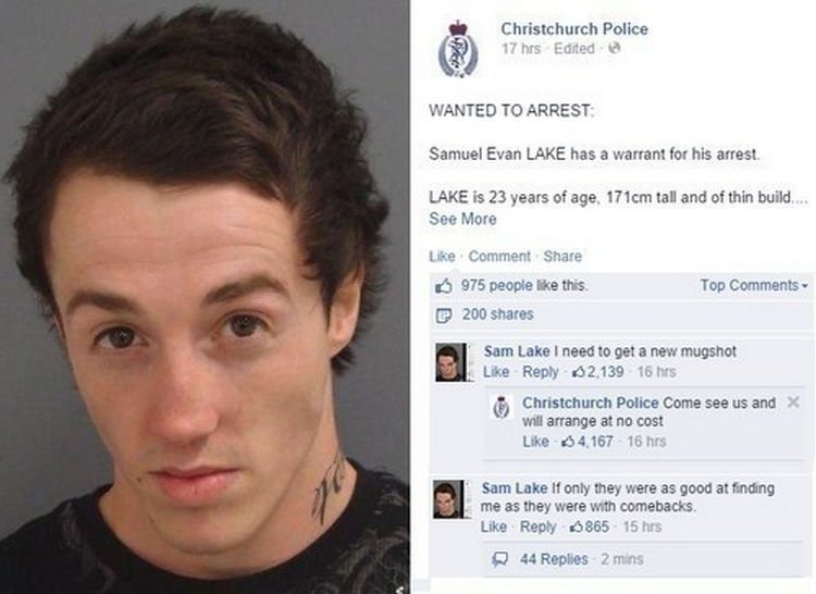 44 Incredibly Funny Pictures That Will Make You Smile - This criminal is a little cocky.