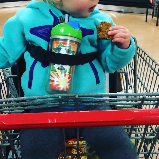 Use Shopping Cart Restraints To Secure Your Toddler
