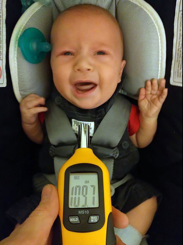 Have A Baby They Said... It Will Be Fun They Said.... (Decibel Meter For Reference)