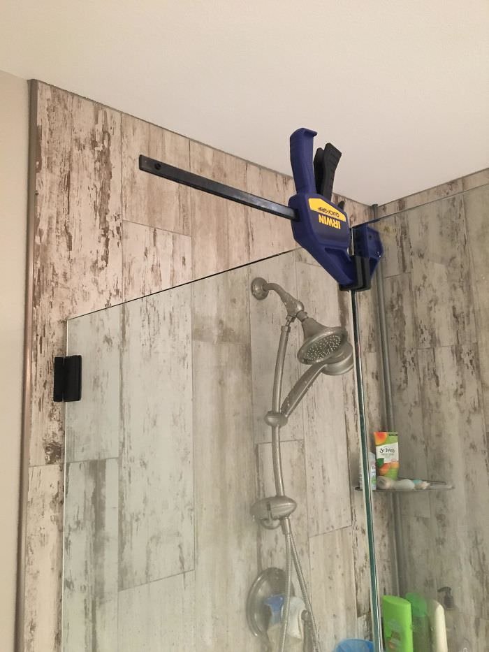 When You’ve Got Glass Shower Doors And A Toddler That Won’t Stay Out