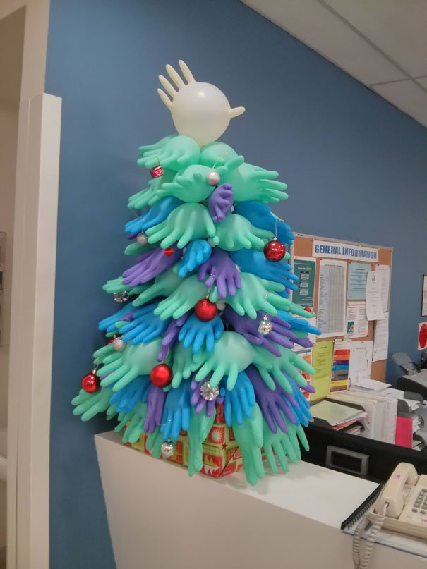 You Know You Work In A Hospital When The Christmas Decorations Look Like This
