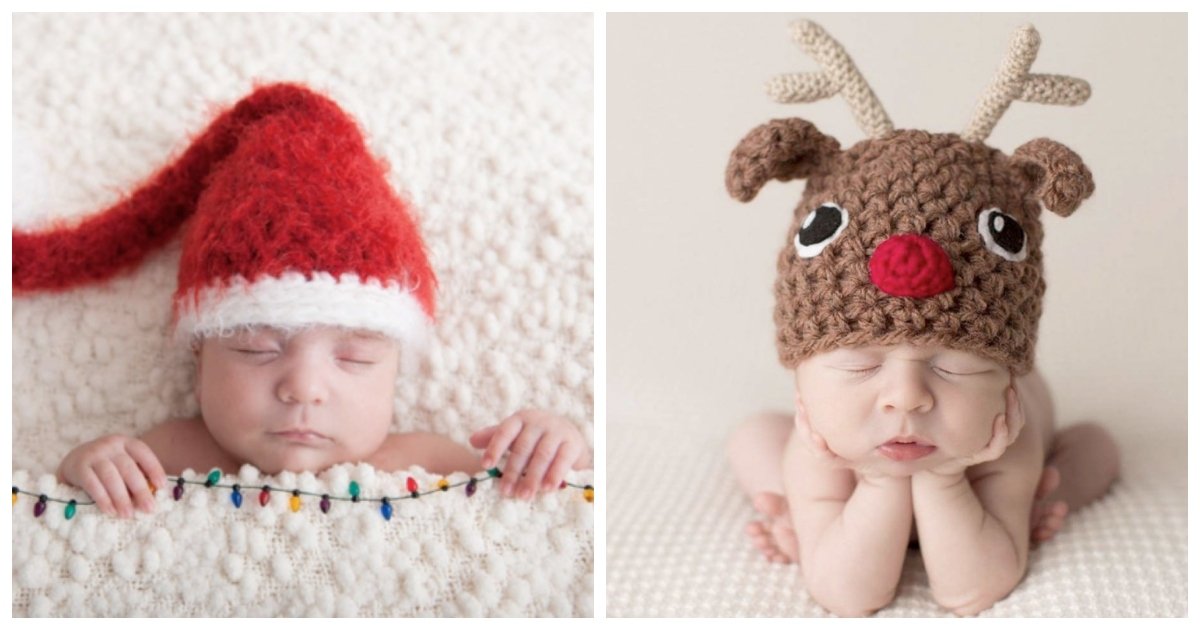 babies.jpg?resize=412,275 - 17 Babies Who Got Extra Festive For Their First Ever Christmas Photo