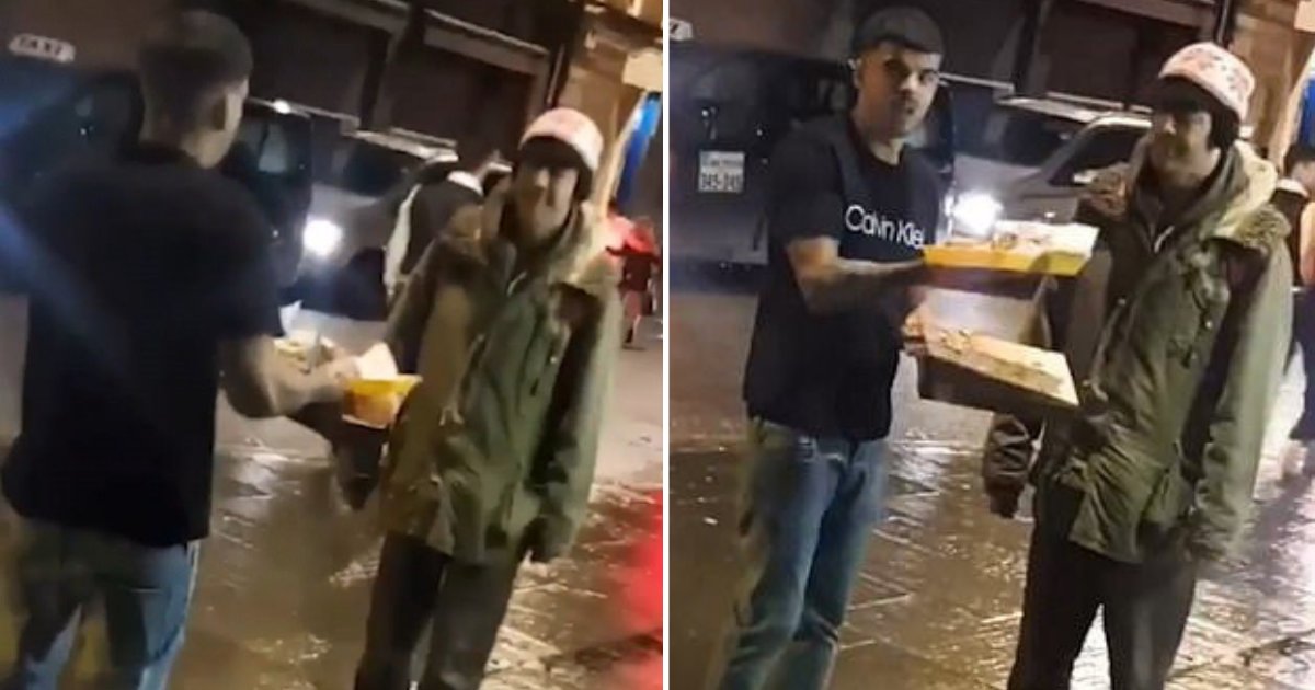 before 1 2.png?resize=1200,630 - "I am no angel, but I also don't throw food on homeless people," The Man in the Video Clears Things Out After Hurdling Food in Beggar's Face