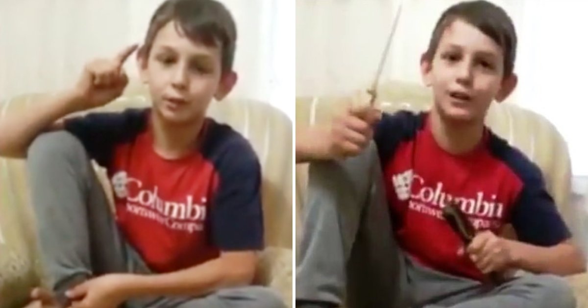 boy3 1.png?resize=1200,630 - 11-Year-Old Boy Threatened Enemies In Disturbing Video Before He Was Caught By Police