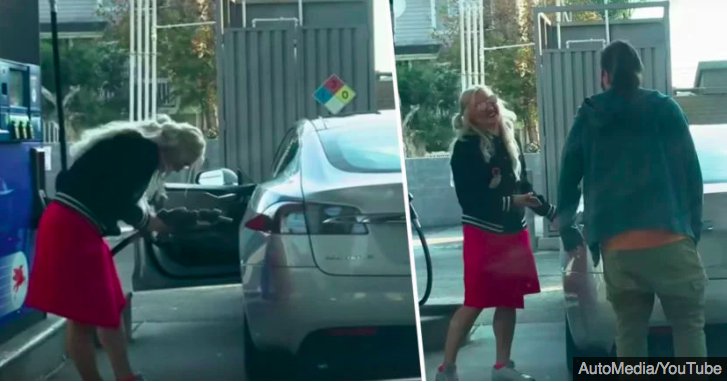 img 5c288f6ae880b.png?resize=1200,630 - La vidéo d'une femme essayant de remplir une voiture électrique avec de l'essence devient virale