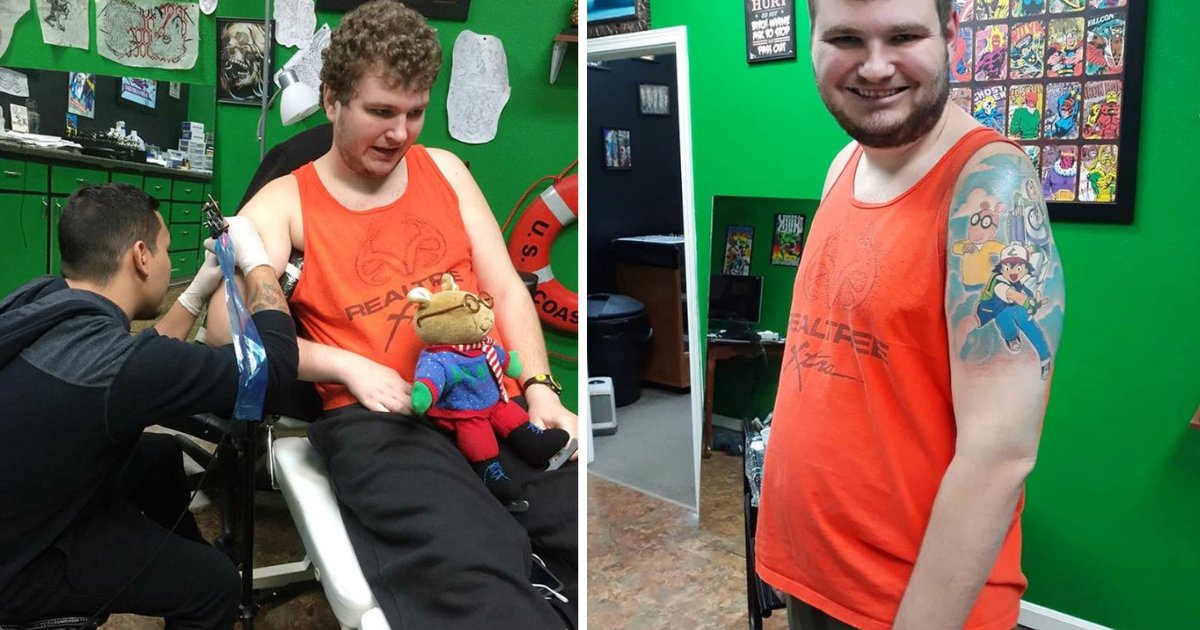 d5 8.png?resize=412,232 - An Autistic Man Finally Gets his Dream Tattoo After He Was Refused At Many Shops