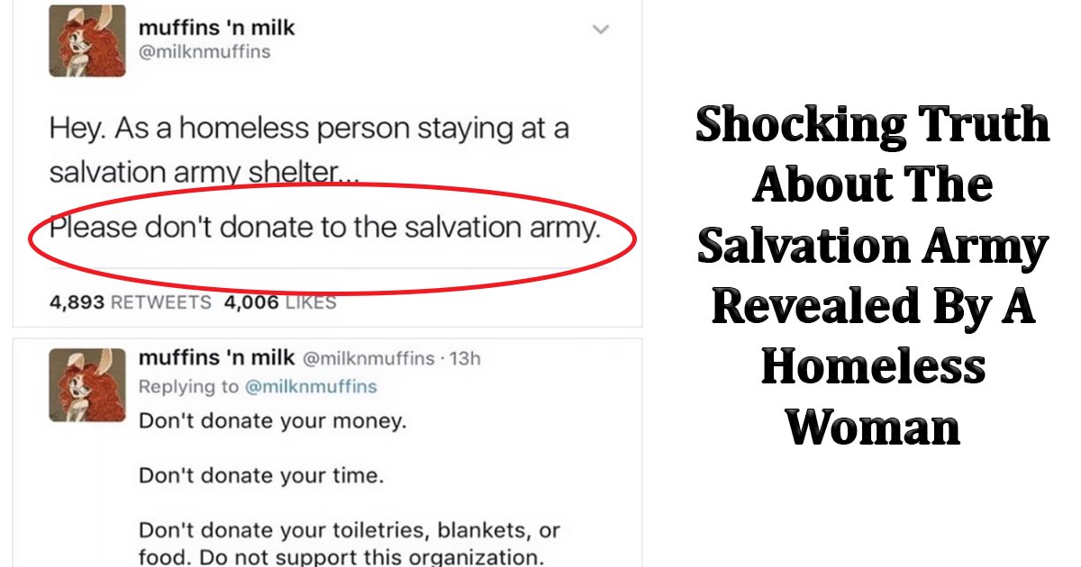 dddddaaa.jpg?resize=1200,630 - People Have Stopped Donating To The Salvation Army After Homeless Woman Revealed The Truth About It