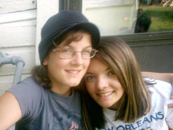Our first picture as a couple, taken in 2007 on our one month dating "anniversary."&nbsp;