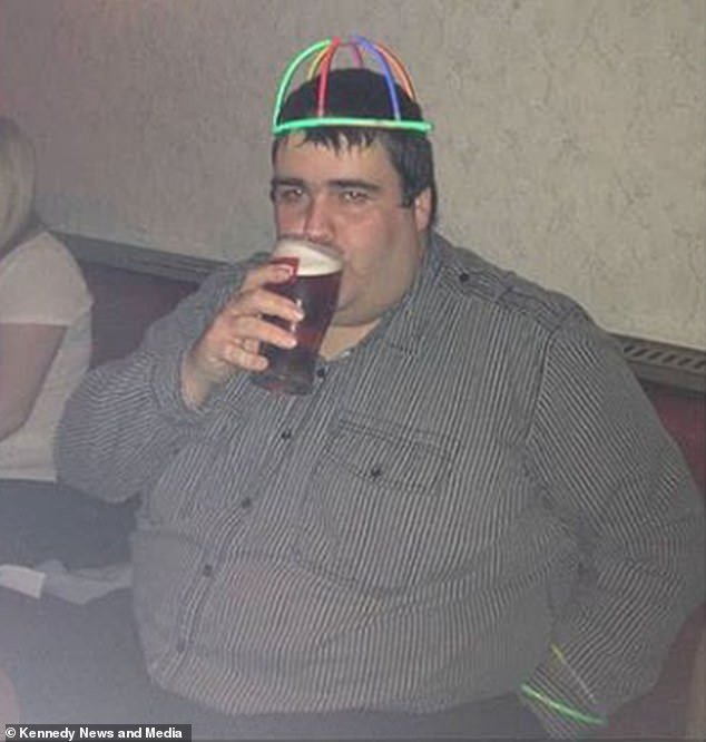 Matthew realised that something had to change, after seeing pictures of himself at a friend