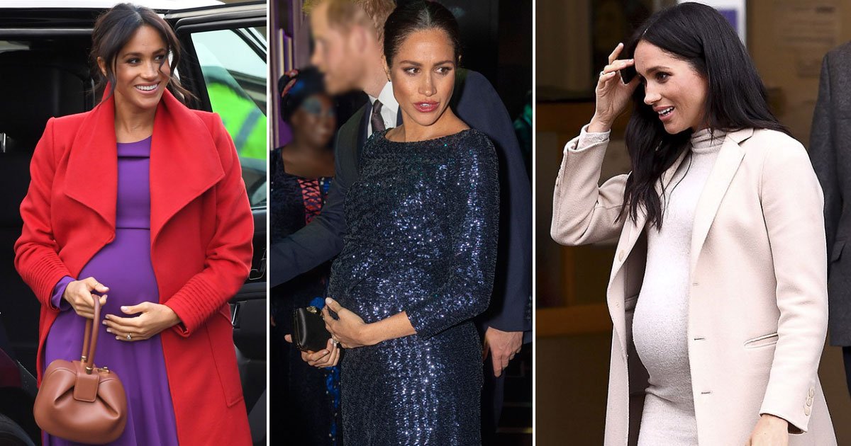 meghan markle baby bump.jpg?resize=412,275 - Les tactiques astucieuses de Meghan Markle pour montrer son ventre rond