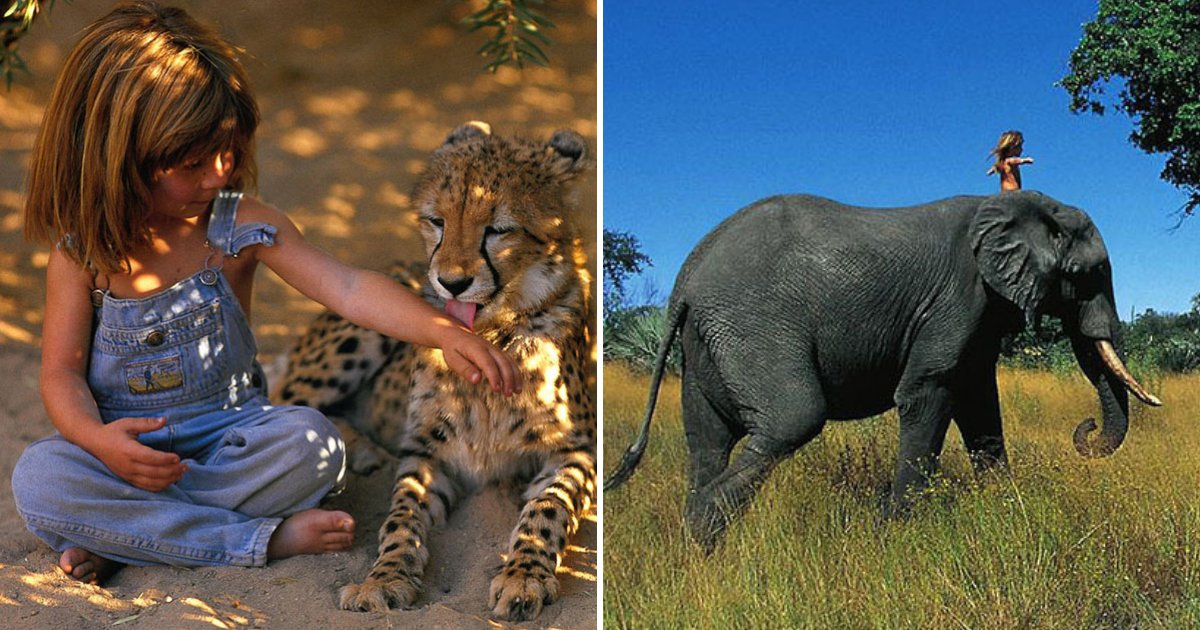 untitled design 75.png?resize=1200,630 - Mowgli dans la vraie vie! La fille qui a grandi à l'état sauvage entourée d'amis animaux.