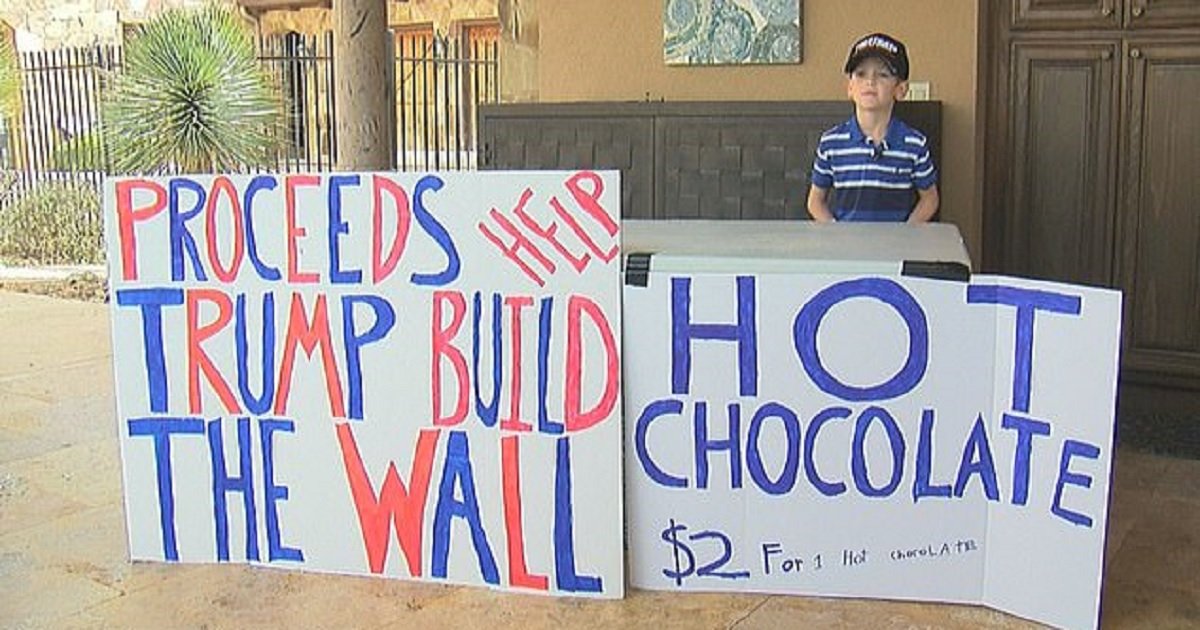 b3 1.jpg?resize=412,232 - Seven-Year-Old Boy Ridiculed For Putting Up Hot Chocolate Stand To Raise Funds For Trump’s Border Wall