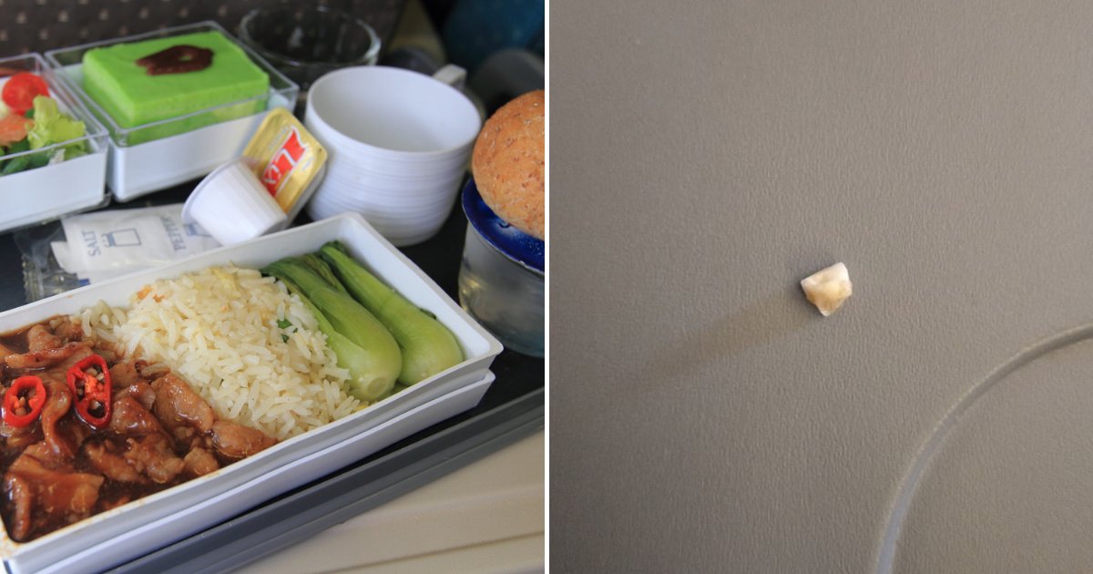 untitled design 78 1.png?resize=412,275 - Un passager d'un avion partage ce qu'il a trouvé en mangeant son repas durant le vol