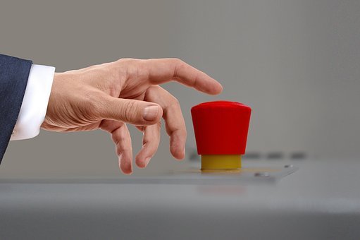 War, Nuclear War, Red, Button, Finger
