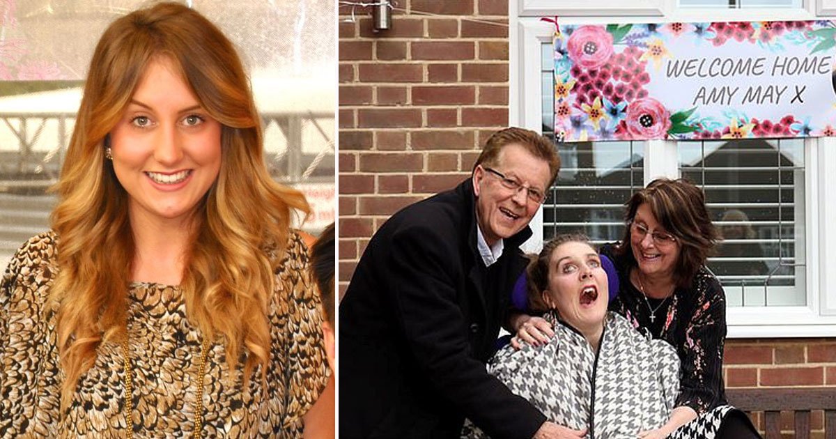 amy may.jpg?resize=412,275 - Former ITV Producer - Who Is Left Partially Paralysed And Blind - Is Finally Back Home After Four Years